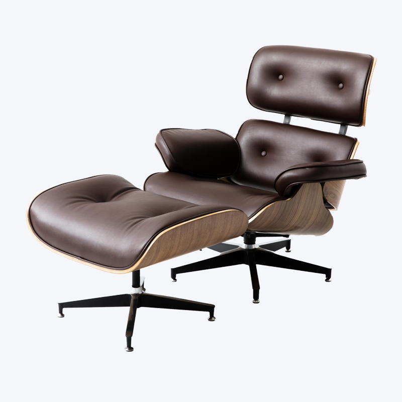 Klassisk eames lounge stol tre lounge stol og ottoman GK85