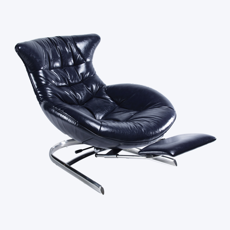 Designer loungestol med fotstøtte MF-RLC-001